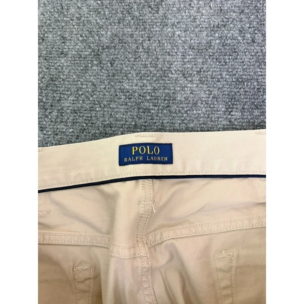 Polo Ralph Lauren Pants Mens Light Beige Chino Straight Leg Cotton Size 38X30